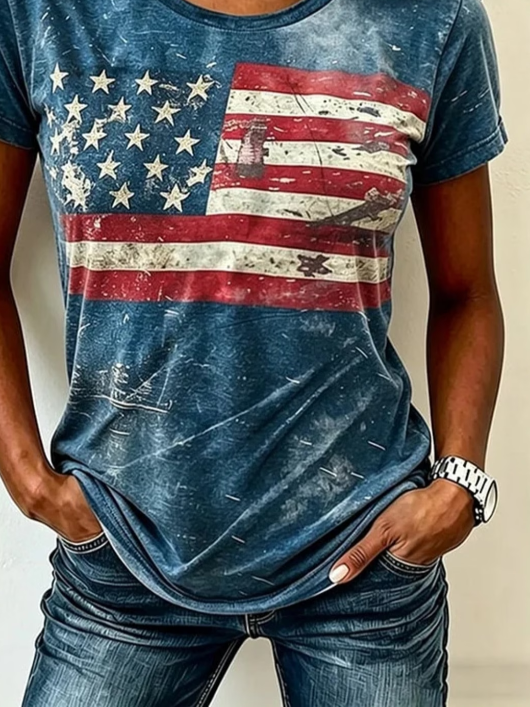 Casual Independence Day (Flag) Crew