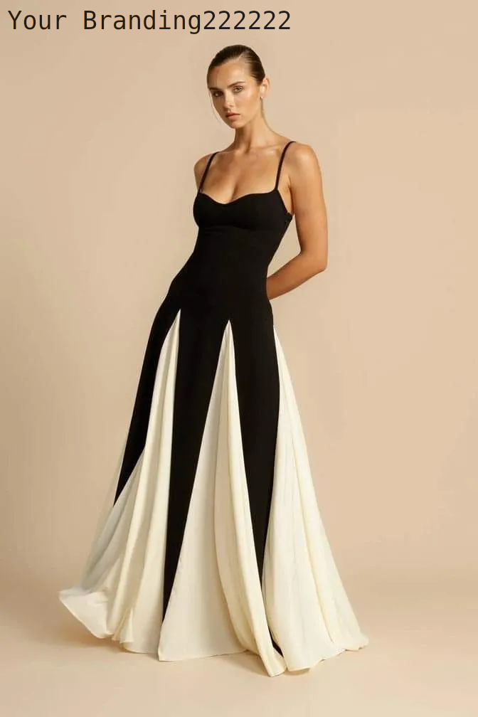 Griselda Color Block Maxi Slip Dress