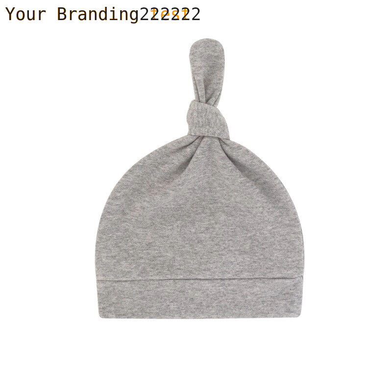Newborn Baby Beanies Hat Boys Girls Infant Hats Solid Color Kids Beanie Children Unisex Infant Bonnets Baby Caps Top Knot Babies