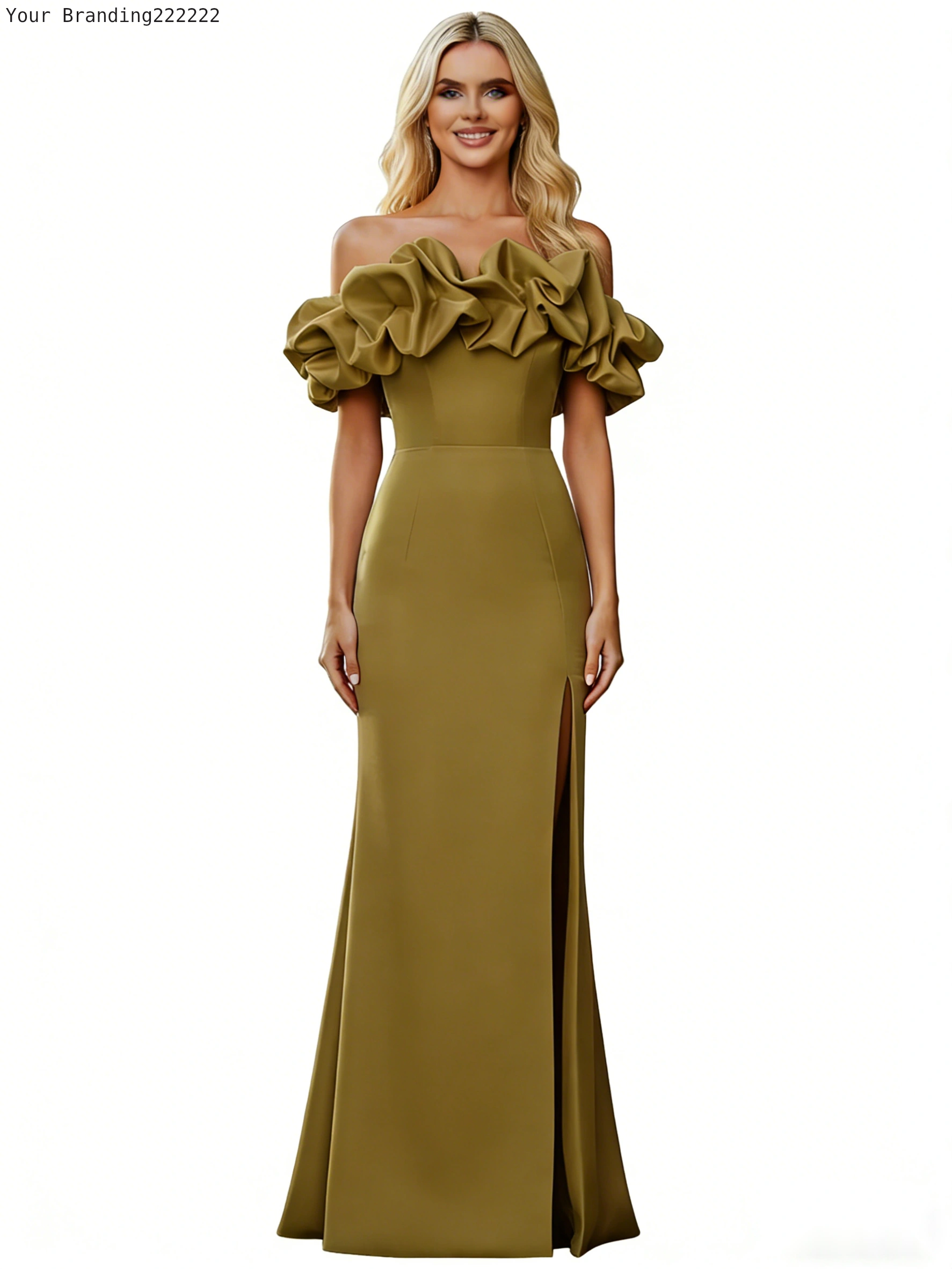 Glitter Tulle A-Line Party Gown