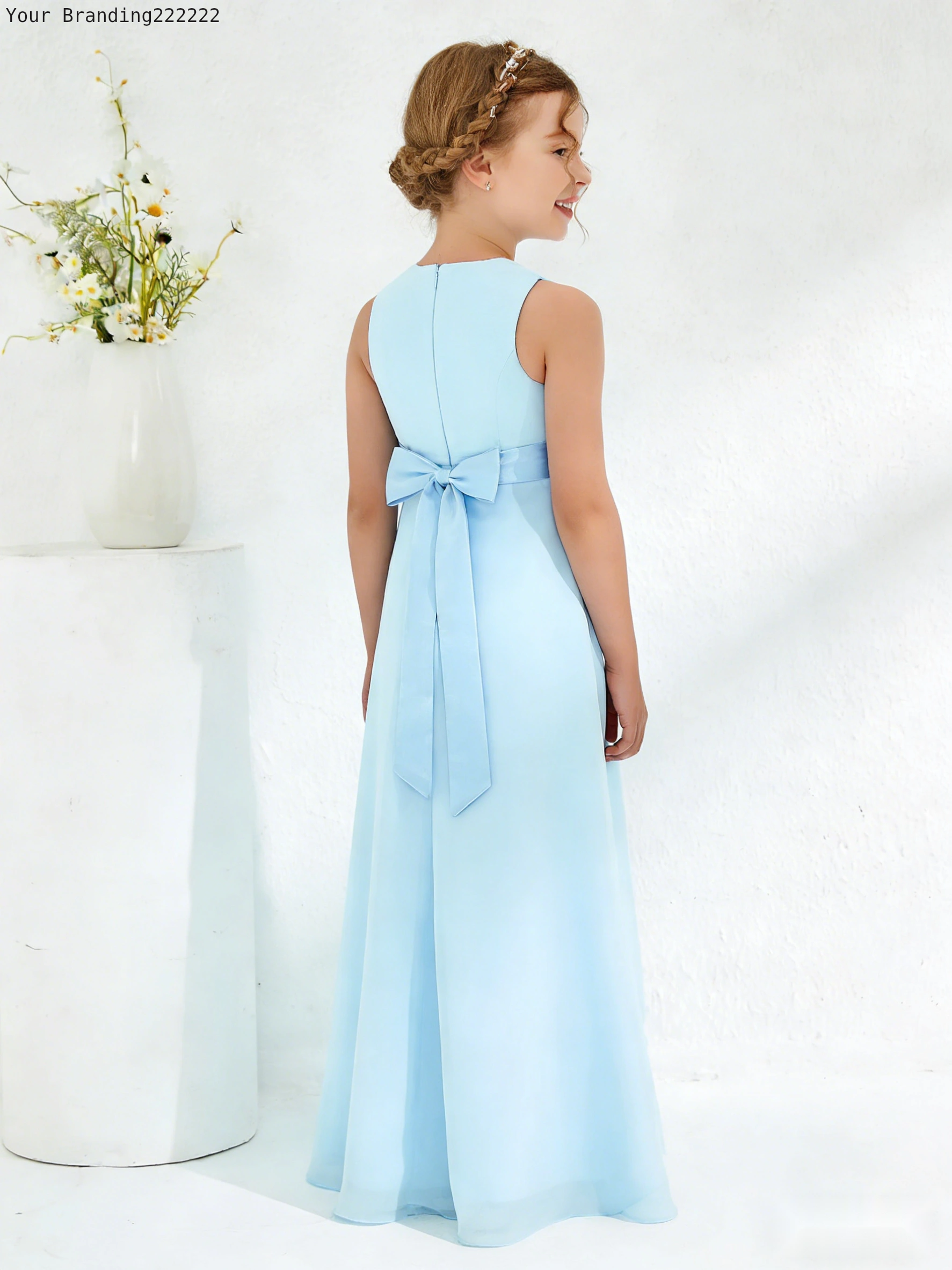 Ballerina Neckline Organza Dress