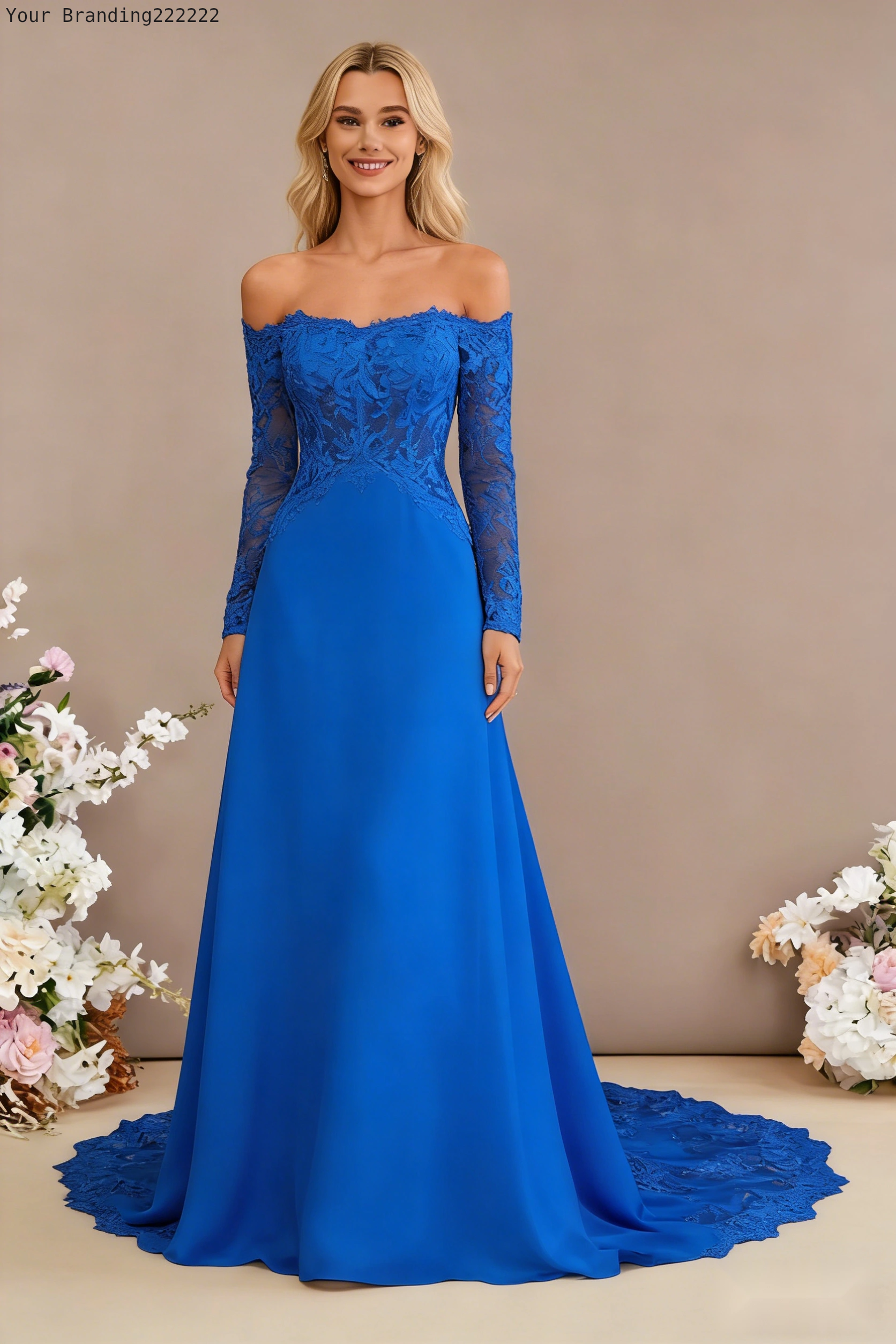 Flat-Collar Cathedral Gown