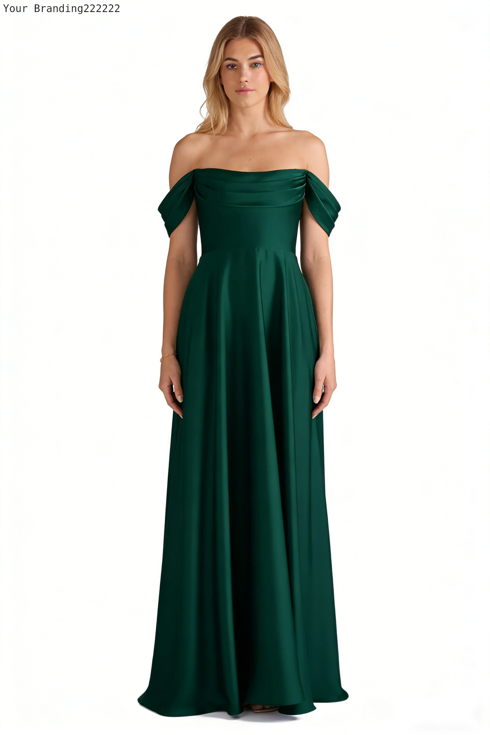 One-Shoulder Dress with Beaded Bodice