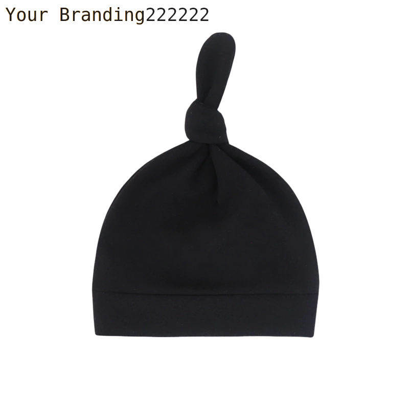 Newborn Baby Beanies Hat Boys Girls Infant Hats Solid Color Kids Beanie Children Unisex Infant Bonnets Baby Caps Top Knot Babies