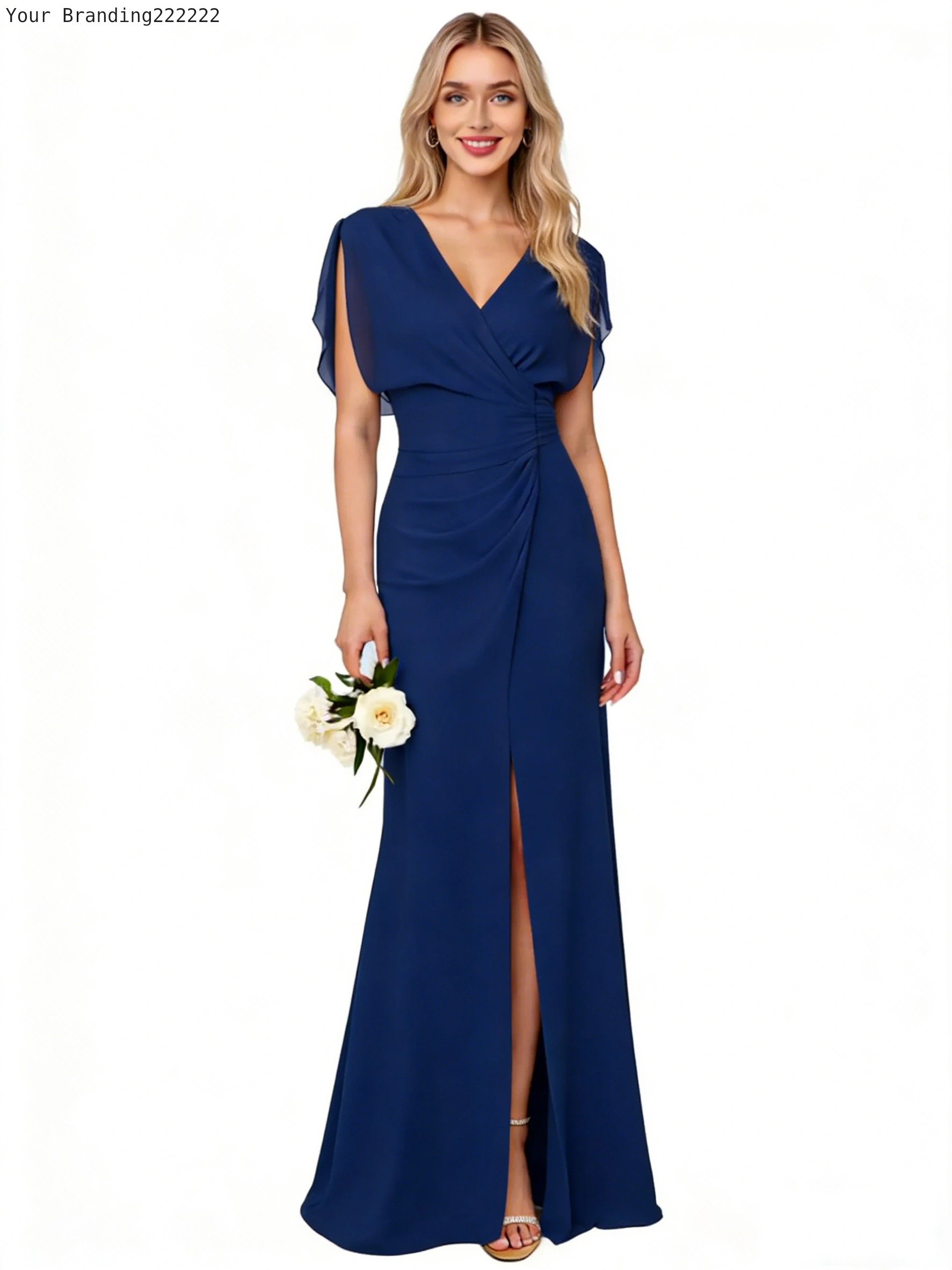 Satin Cowl Neck Slip Dress