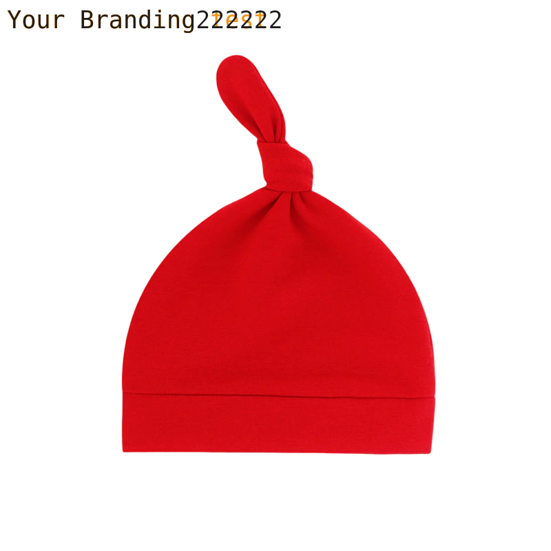 Newborn Baby Beanies Hat Boys Girls Infant Hats Solid Color Kids Beanie Children Unisex Infant Bonnets Baby Caps Top Knot Babies