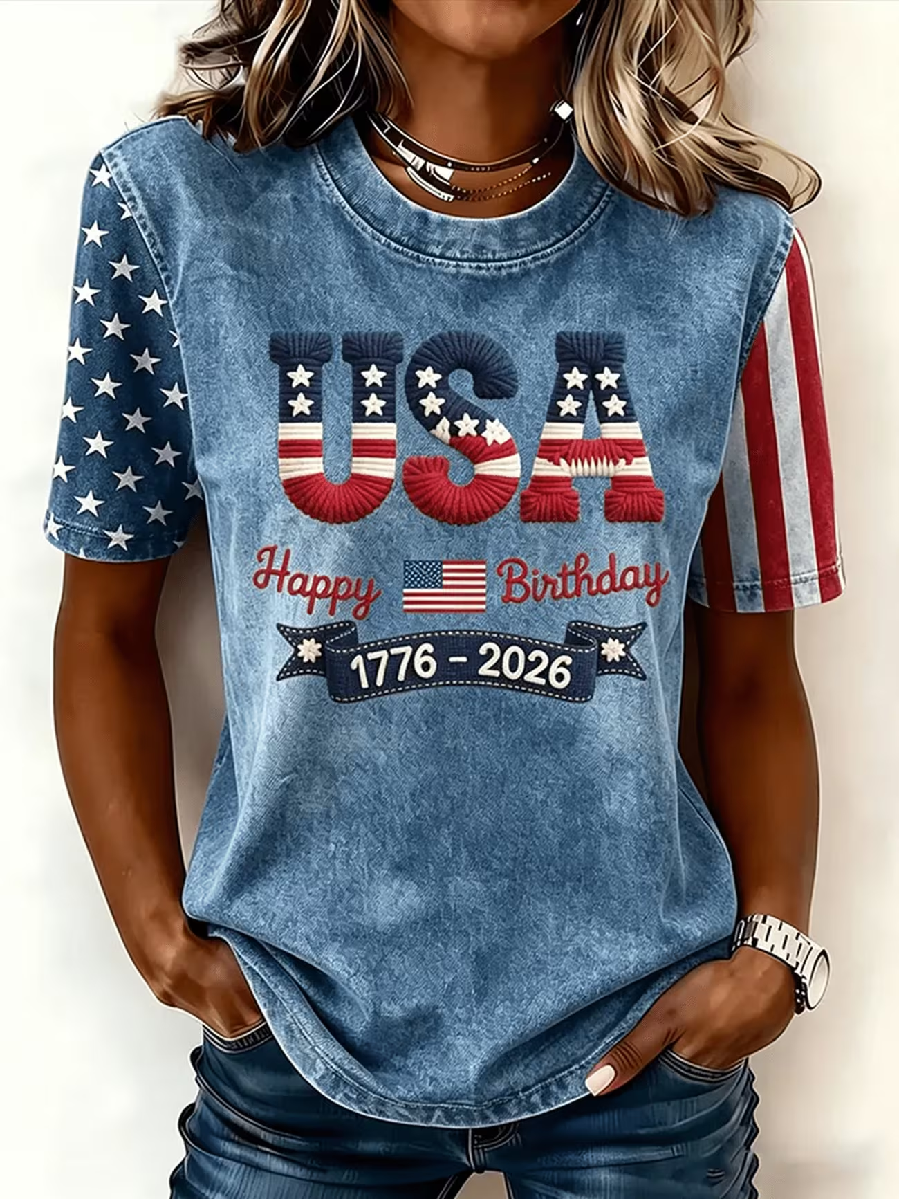 Casual Independence Day (Flag) Crew