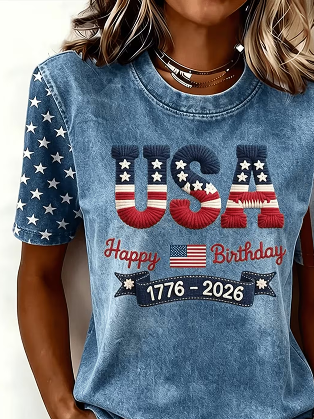 Casual Independence Day (Flag) Crew