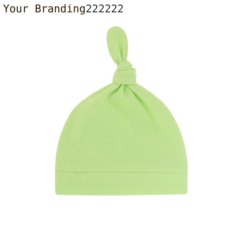 Newborn Baby Beanies Hat Boys Girls Infant Hats Solid Color Kids Beanie Children Unisex Infant Bonnets Baby Caps Top Knot Babies