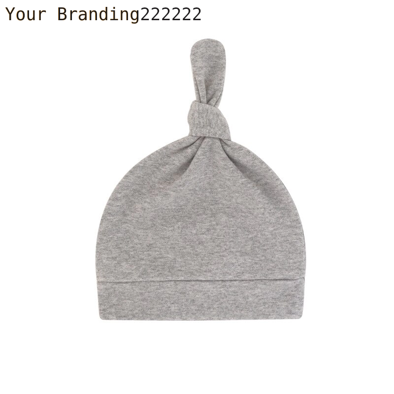 Newborn Baby Beanies Hat Boys Girls Infant Hats Solid Color Kids Beanie Children Unisex Infant Bonnets Baby Caps Top Knot Babies