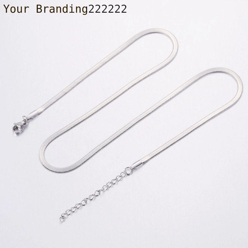 10pcs/lot Gold Color 3mm Snake Chain Necklaces Hip Hop Punk Stainless Steel Necklaces For Women's Men's Fashion