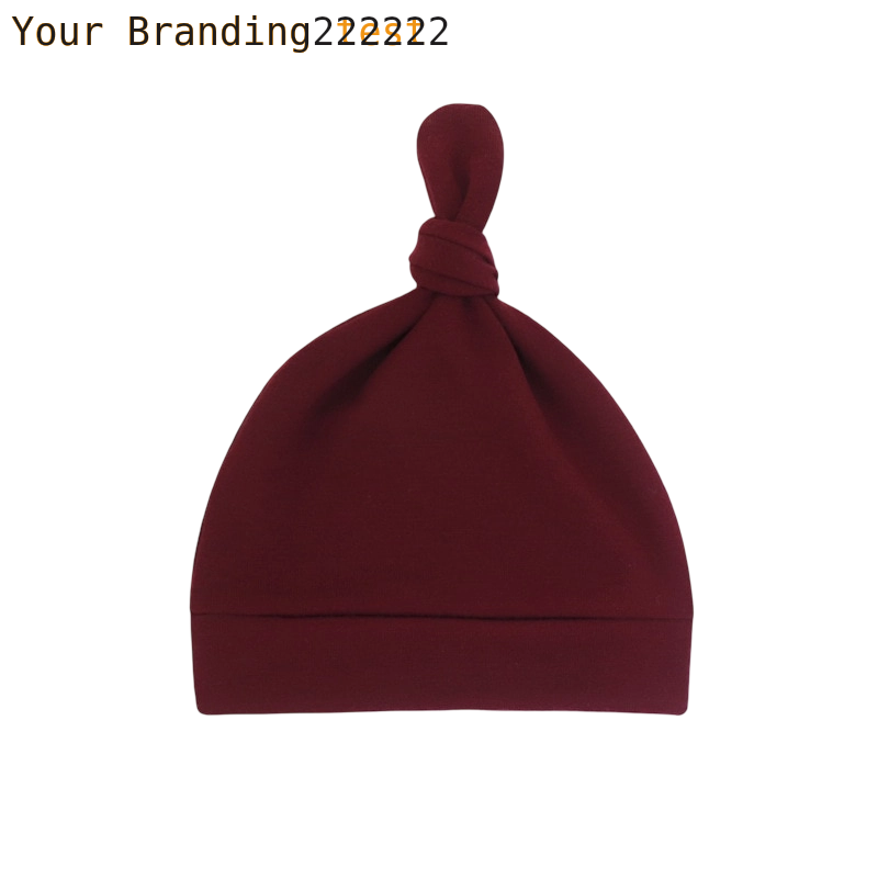 Newborn Baby Beanies Hat Boys Girls Infant Hats Solid Color Kids Beanie Children Unisex Infant Bonnets Baby Caps Top Knot Babies