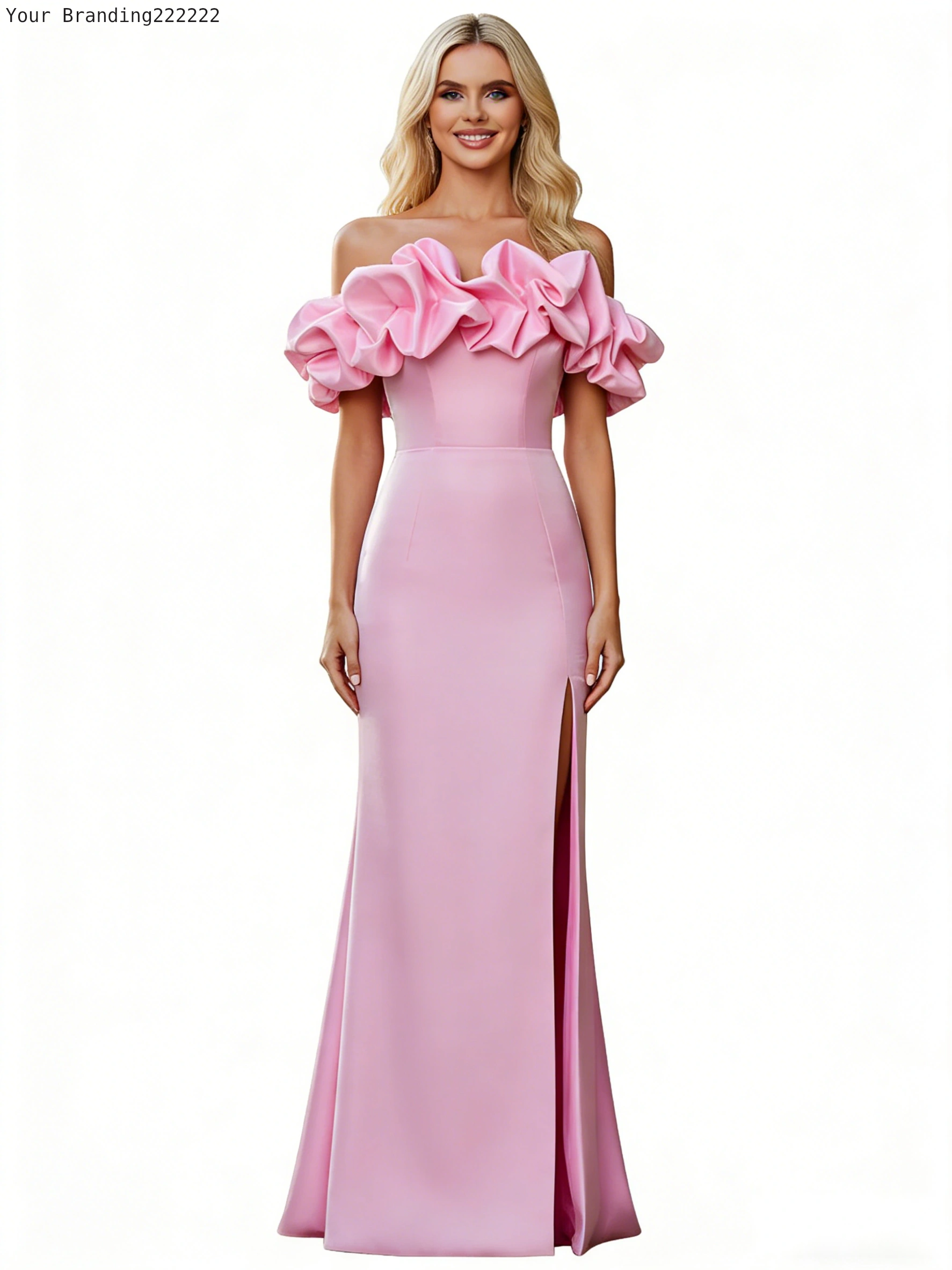 Glitter Tulle A-Line Party Gown