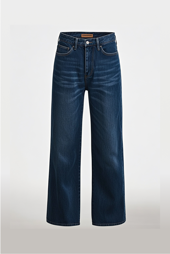 Ribcage Wide Leg Jeans-Stretch