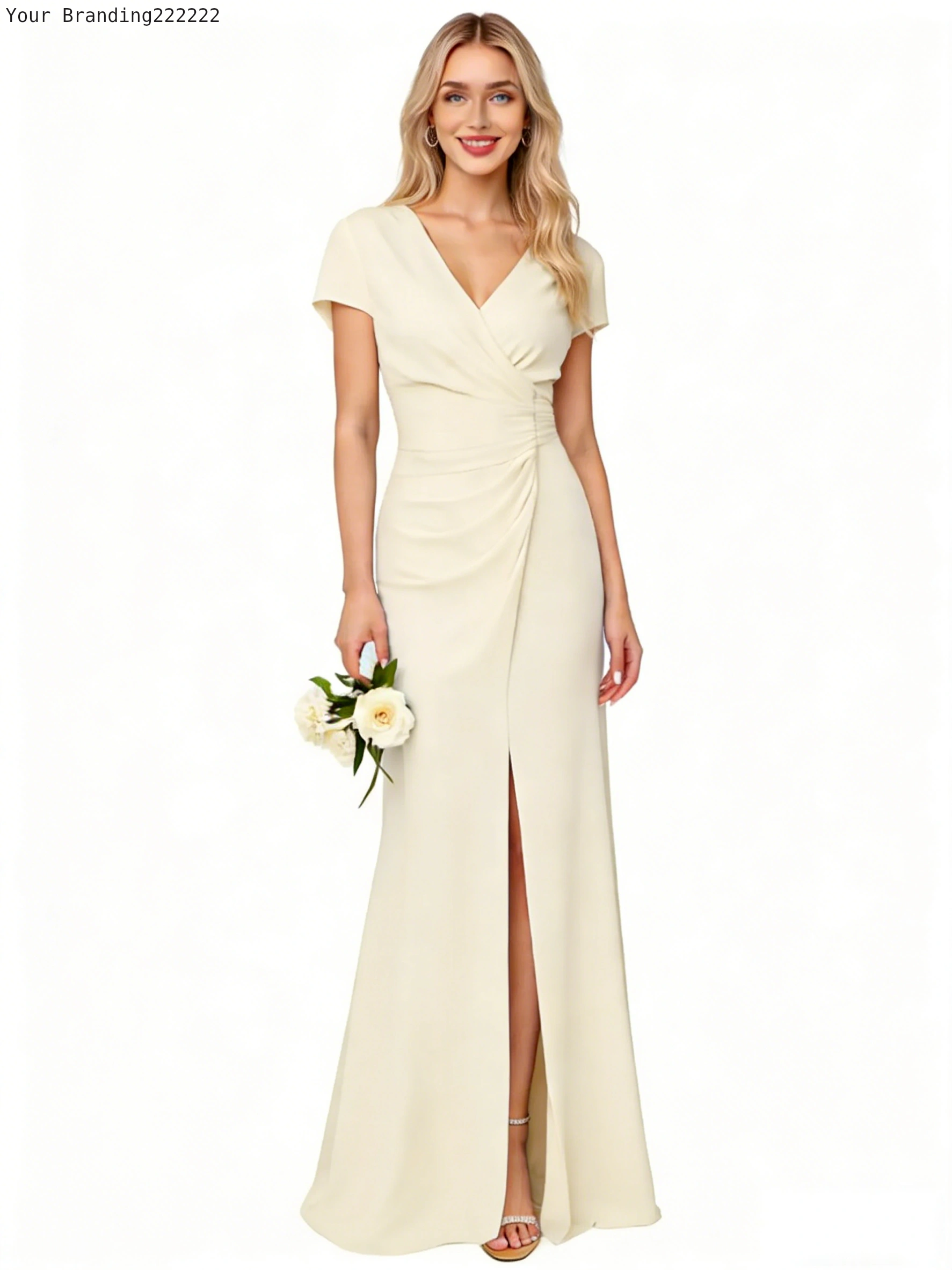 Satin Cowl Neck Slip Dress