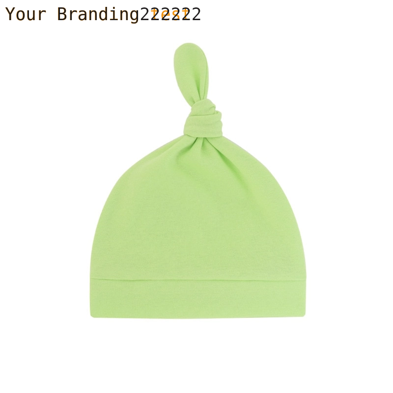 Newborn Baby Beanies Hat Boys Girls Infant Hats Solid Color Kids Beanie Children Unisex Infant Bonnets Baby Caps Top Knot Babies