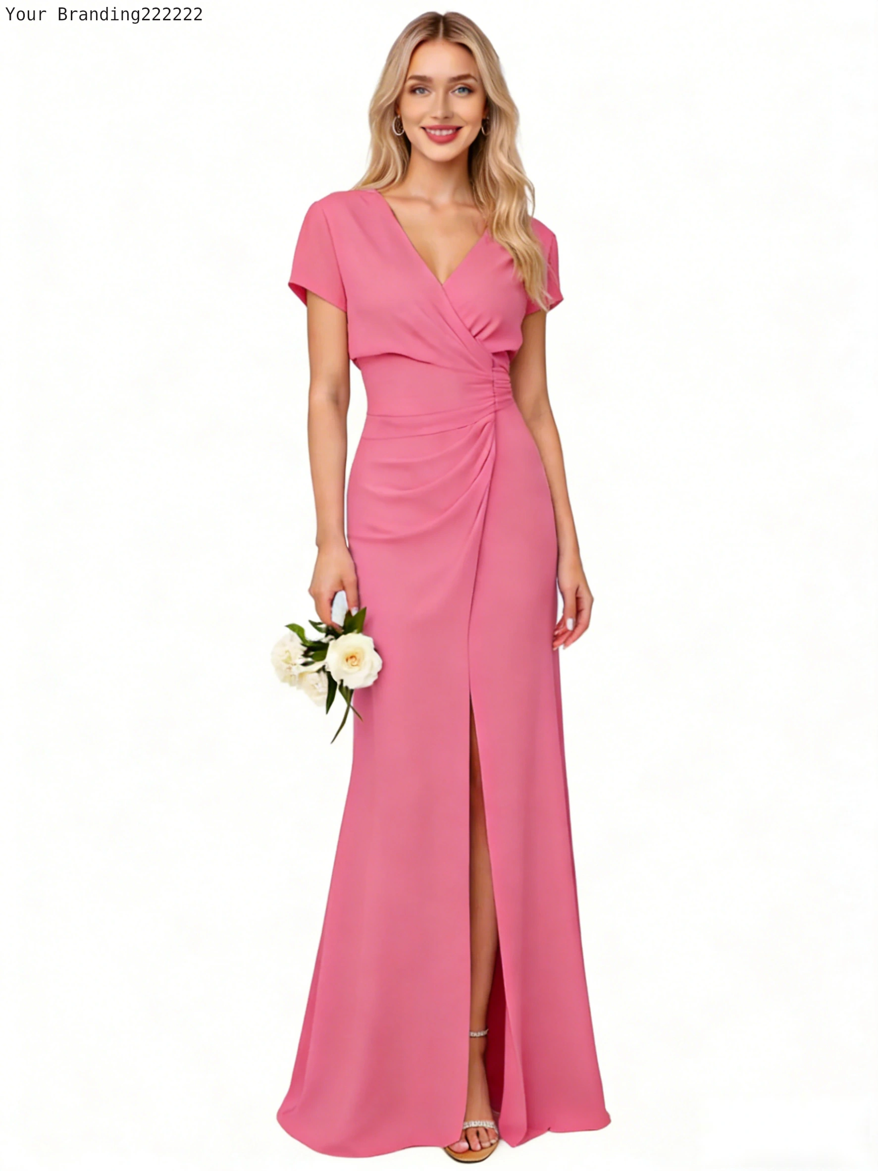 Satin Cowl Neck Slip Dress