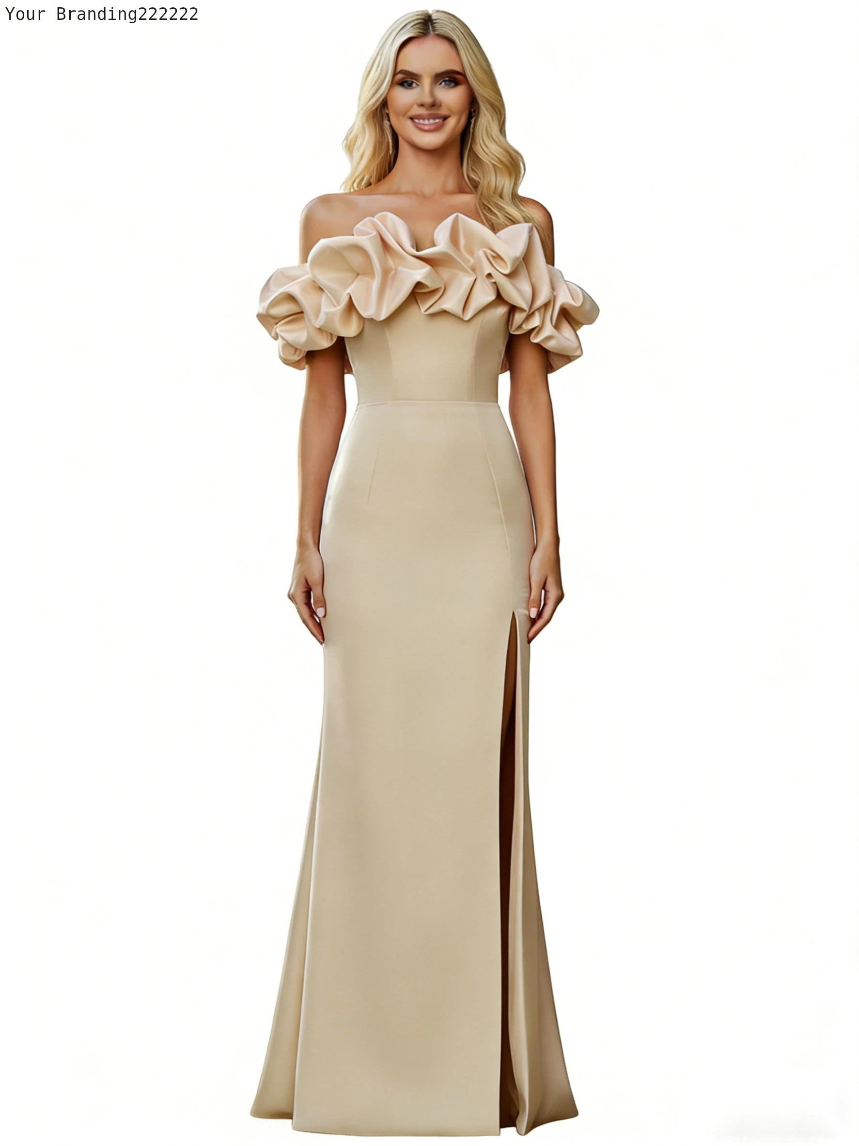 Glitter Tulle A-Line Party Gown