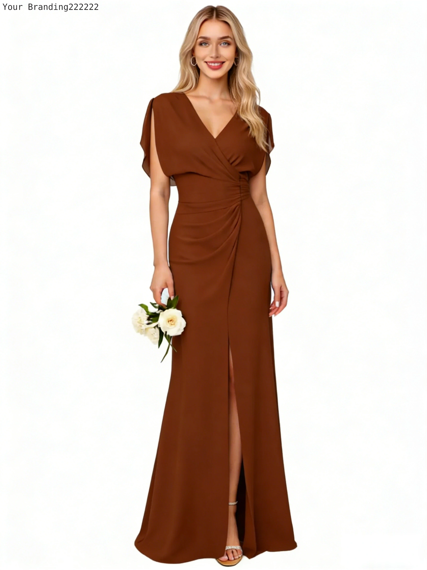 Satin Cowl Neck Slip Dress