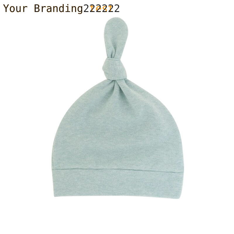 Newborn Baby Beanies Hat Boys Girls Infant Hats Solid Color Kids Beanie Children Unisex Infant Bonnets Baby Caps Top Knot Babies