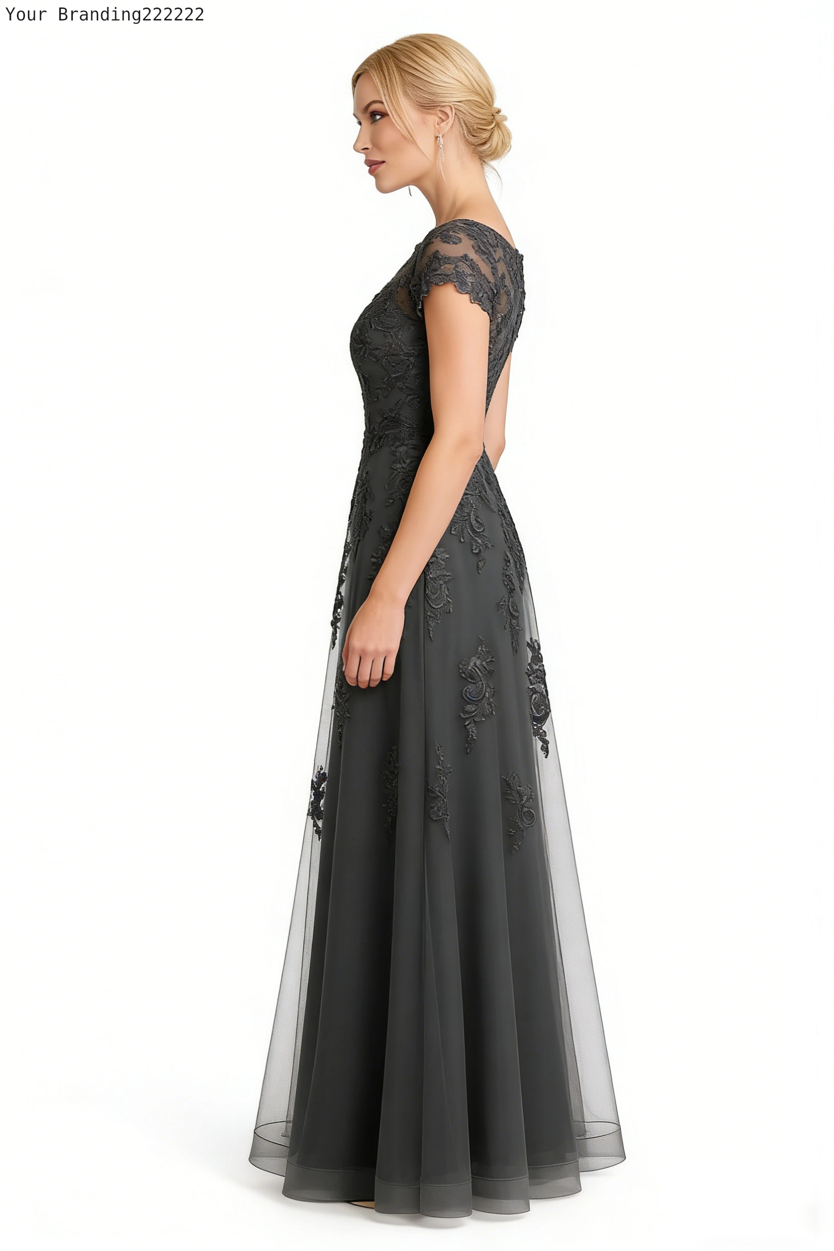 Layered Ruffle Chiffon Dress