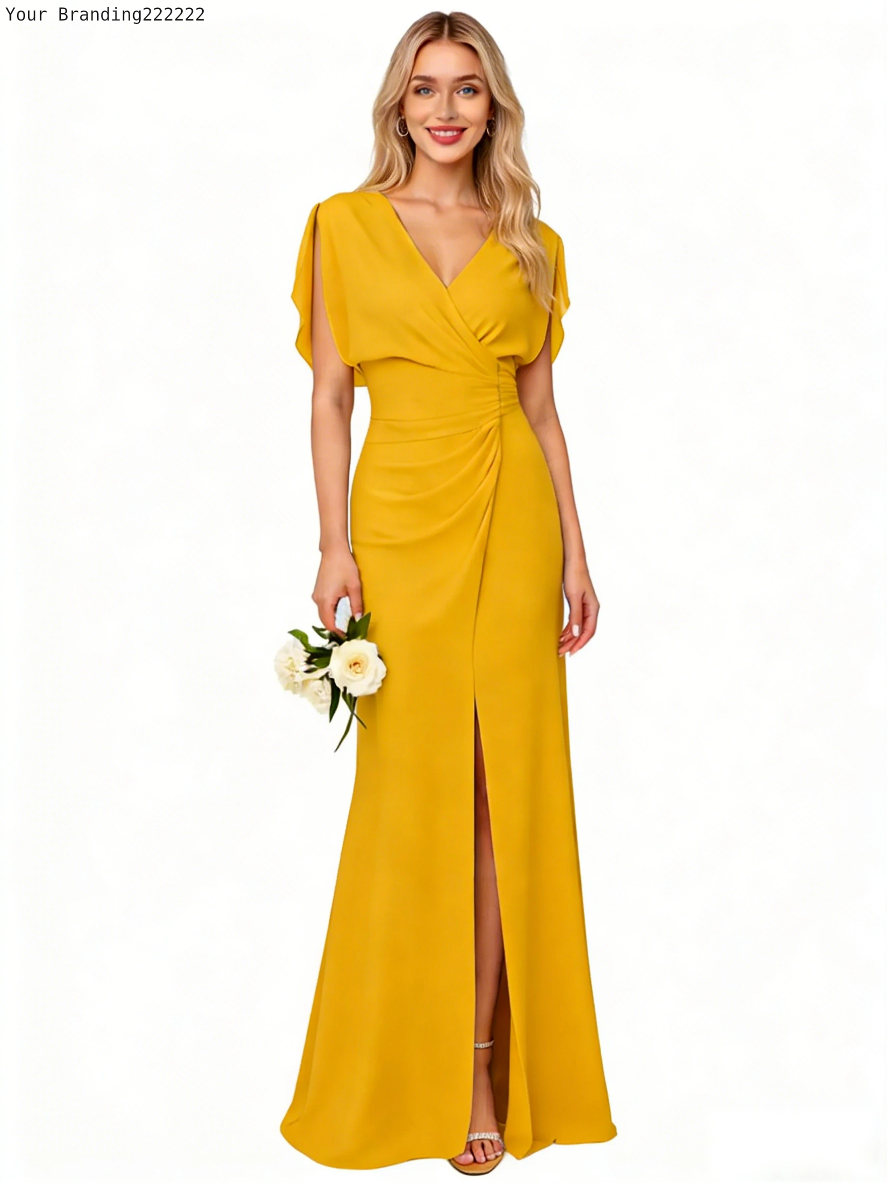 Satin Cowl Neck Slip Dress