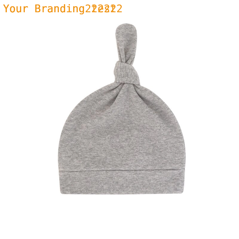 Newborn Baby Beanies Hat Boys Girls Infant Hats Solid Color Kids Beanie Children Unisex Infant Bonnets Baby Caps Top Knot Babies