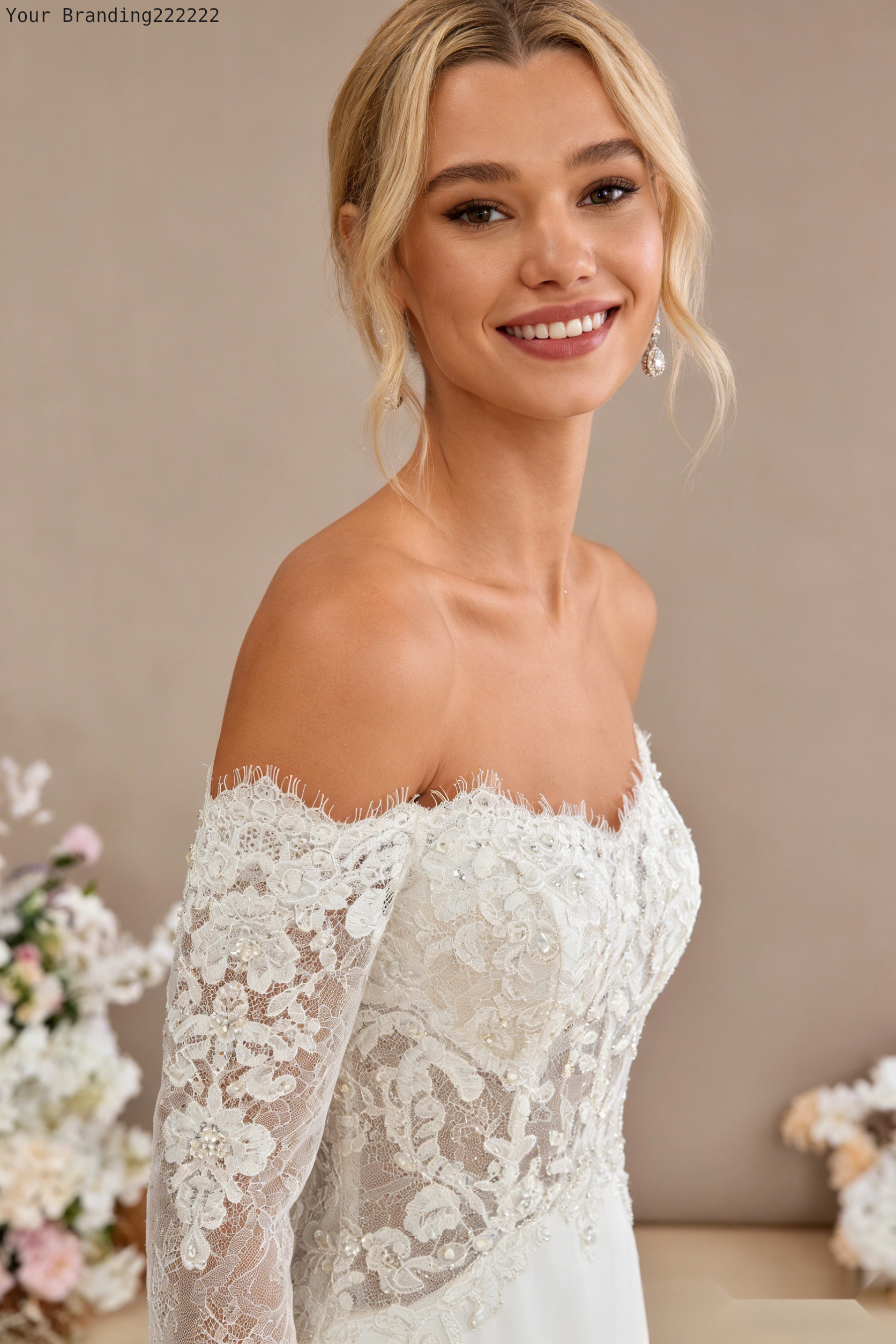 Flat-Collar Cathedral Gown