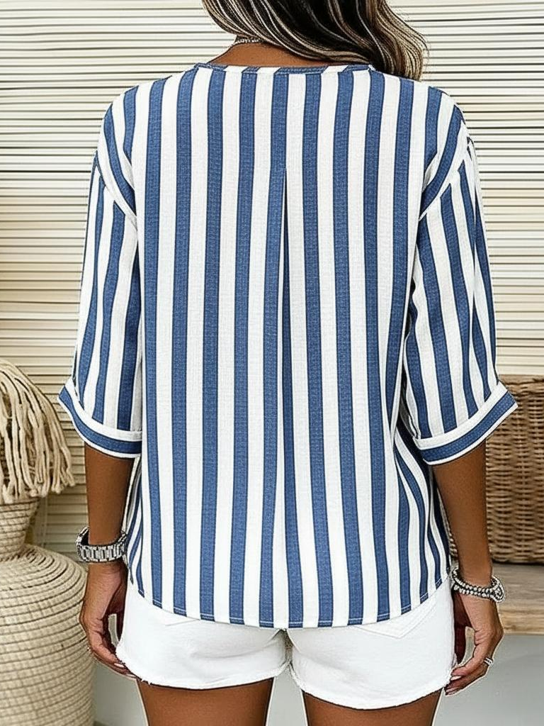 Stand Collar Three Quarter Sleeve S