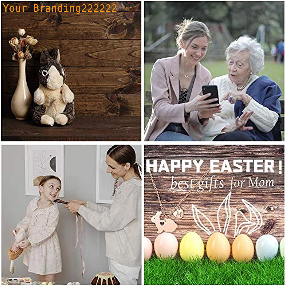 Animal Rabbit Necklace Easter Basket Pet Bunny Pendant Charm Fashion Jewelry For women men Easter gifts