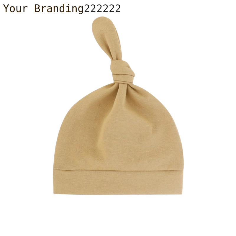 Newborn Baby Beanies Hat Boys Girls Infant Hats Solid Color Kids Beanie Children Unisex Infant Bonnets Baby Caps Top Knot Babies