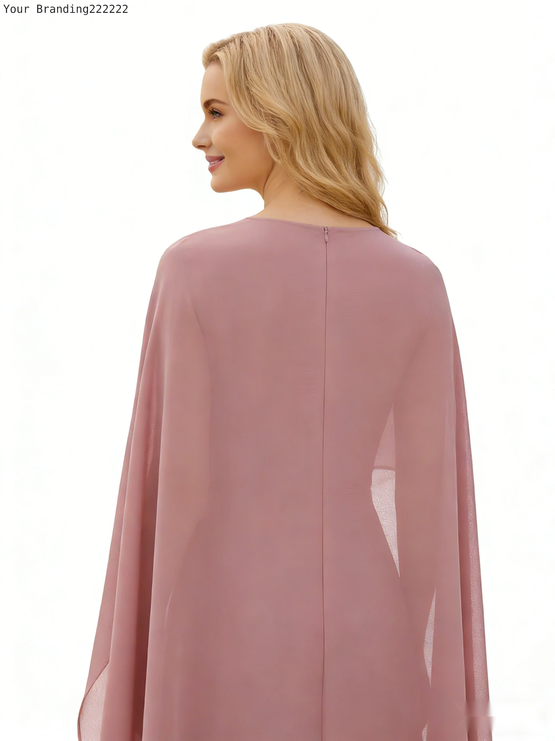 Column Dress in Crepe Back Satin