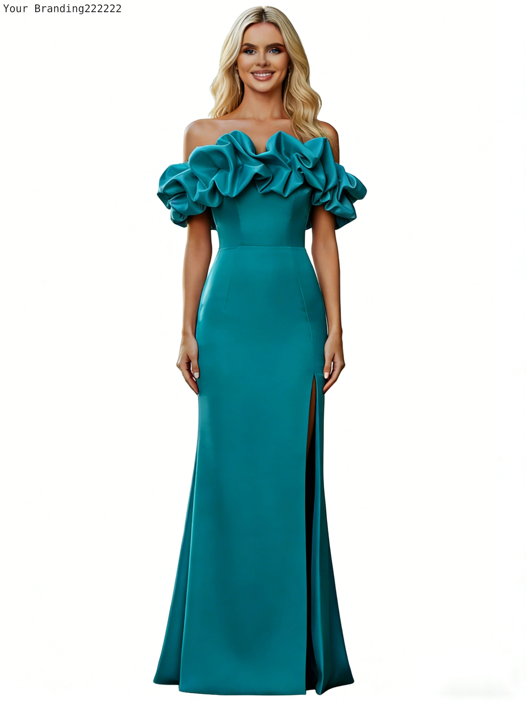 Glitter Tulle A-Line Party Gown