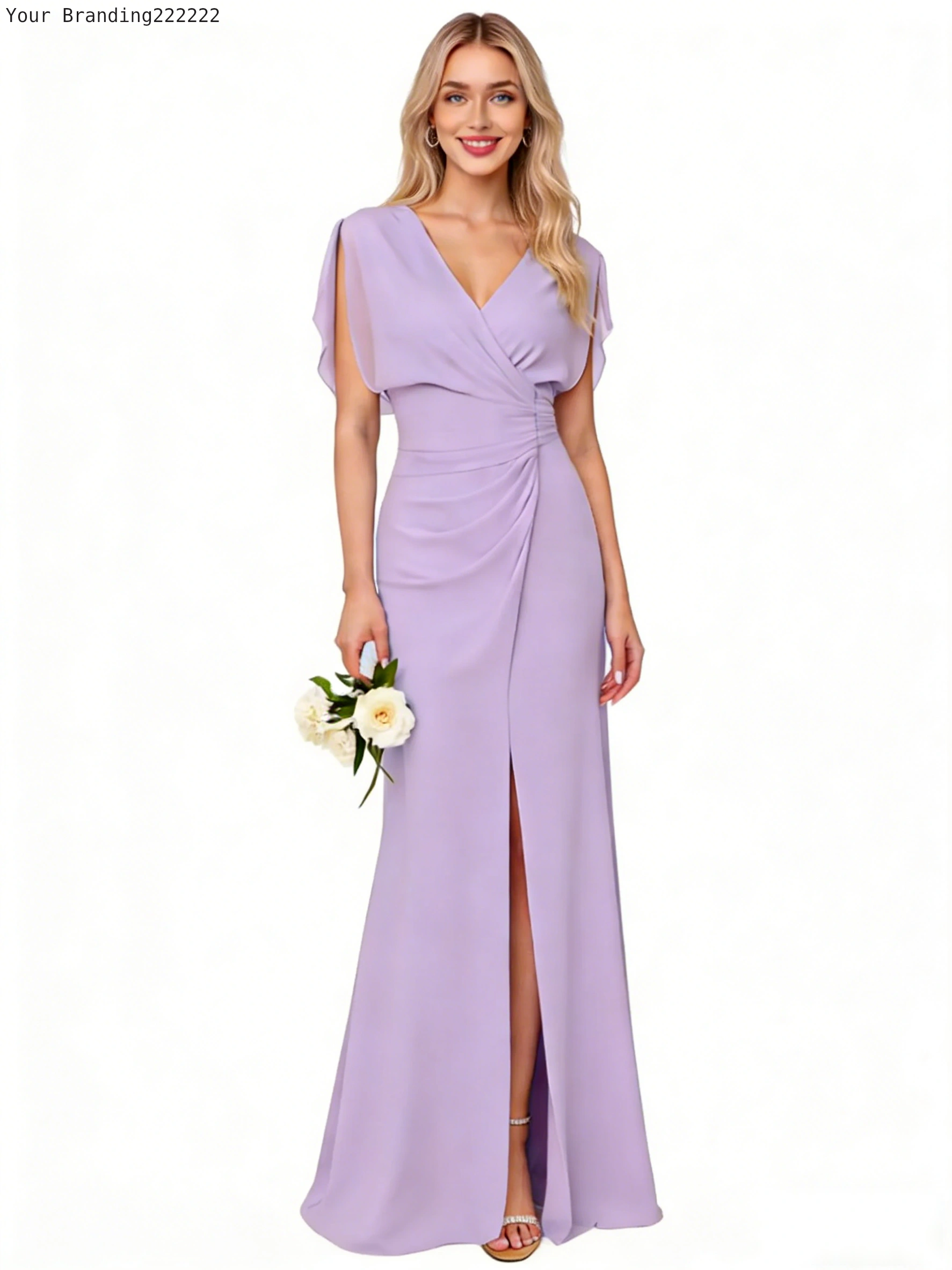 Satin Cowl Neck Slip Dress