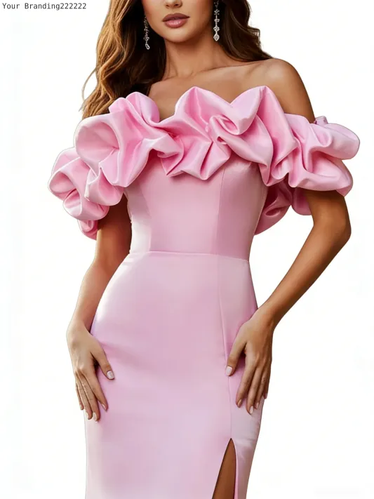 Glitter Tulle A-Line Party Gown
