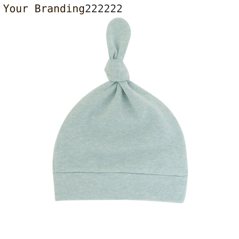 Newborn Baby Beanies Hat Boys Girls Infant Hats Solid Color Kids Beanie Children Unisex Infant Bonnets Baby Caps Top Knot Babies