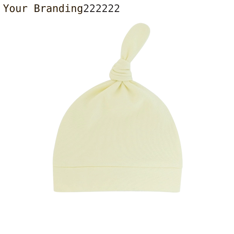 Newborn Baby Beanies Hat Boys Girls Infant Hats Solid Color Kids Beanie Children Unisex Infant Bonnets Baby Caps Top Knot Babies