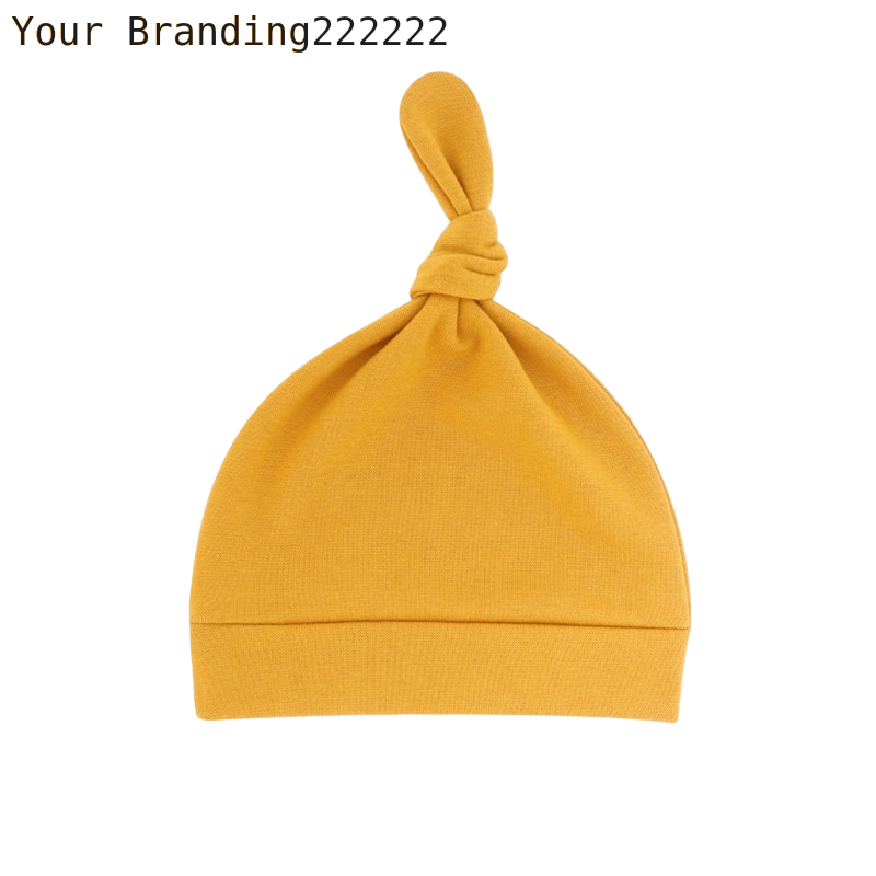 Newborn Baby Beanies Hat Boys Girls Infant Hats Solid Color Kids Beanie Children Unisex Infant Bonnets Baby Caps Top Knot Babies