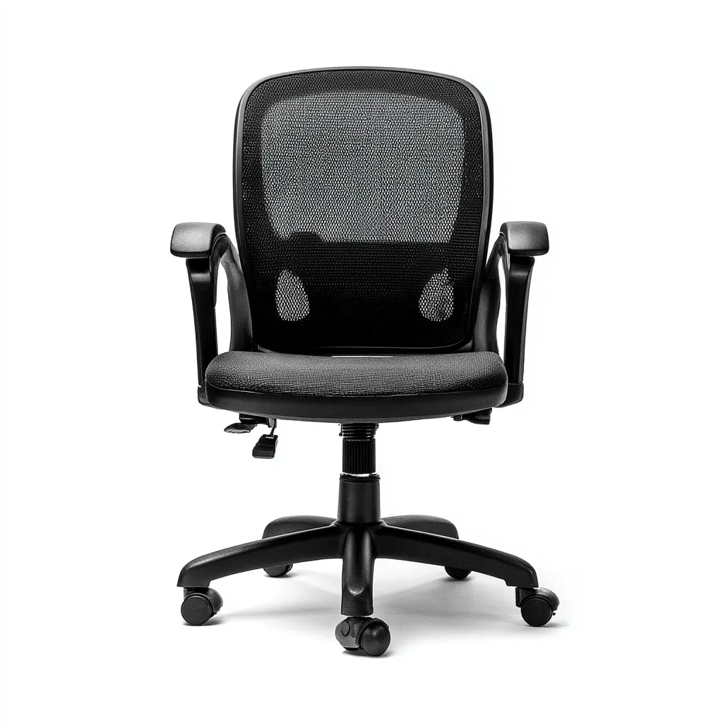 Sedia Da Ufficio In Rete 60X58X96 Cm Nera Per Ufficio - Design Ergonomico-Reststa