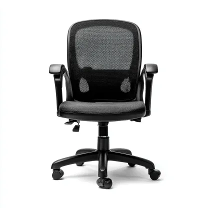 Sedia Da Ufficio In Rete 60X58X96 Cm Nera Per Ufficio - Design Ergonomico-Reststa