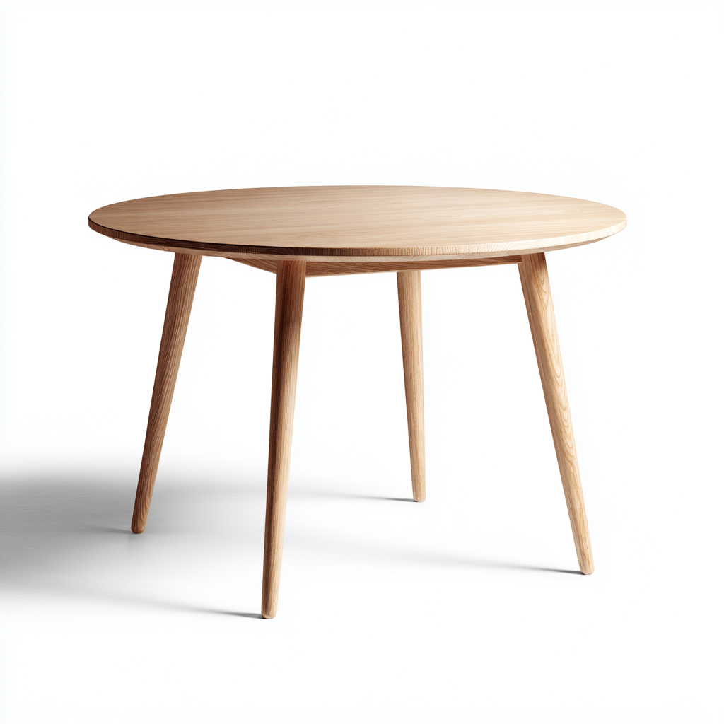 Tavolo Da Pranzo In Legno Massello 100X100X75 Cm - Legno Naturale - Design Moderno - Per Sala Da Pranzo-Reststa