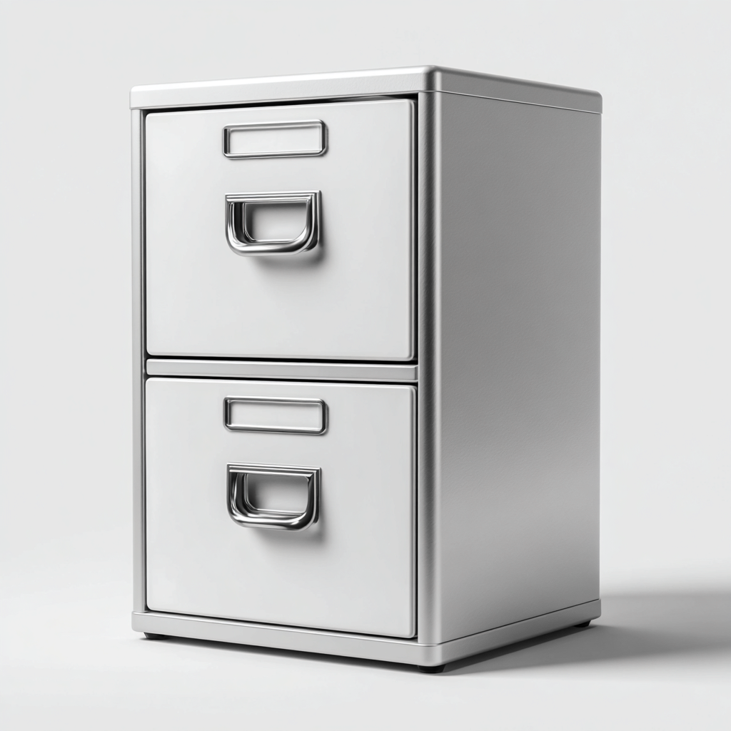 Armadio Per Ufficio In Metallo 45x55x70 Cm - Argento - Con Vano Scorrevole Per Archiviazione-Reststa