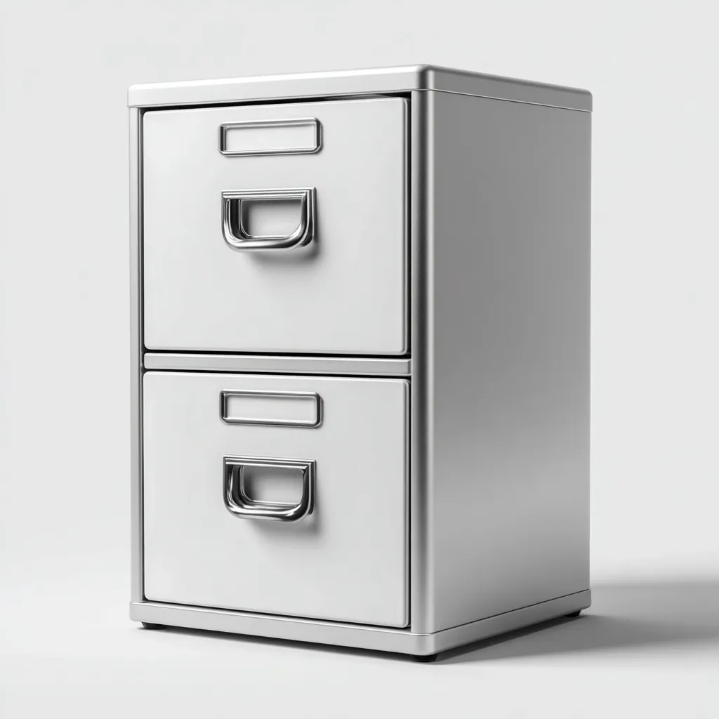 Armadio Per Ufficio In Metallo 45x55x70 Cm - Argento - Con Vano Scorrevole Per Archiviazione-Reststa