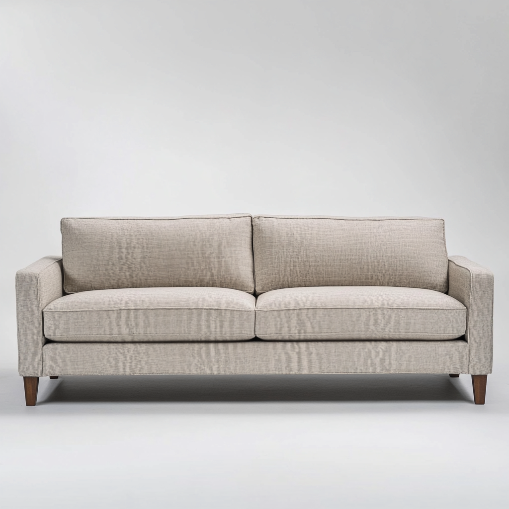 Divano A Due Posti Tessuto 180x85x80 Cm - Beige - Adatto Per Soggiorno - Design Moderno-Reststa