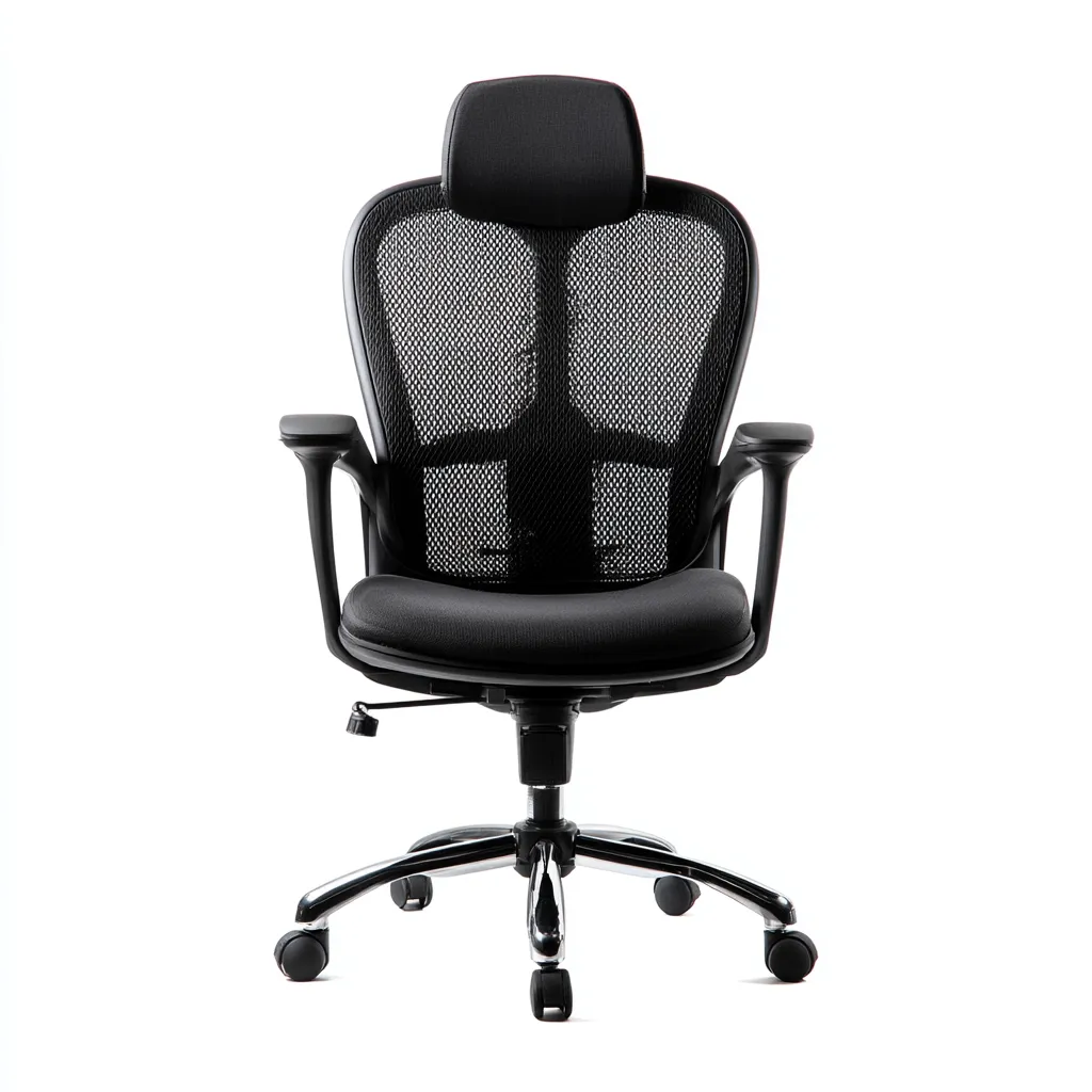 Sedia Da Ufficio In Rete 69X67X126 Cm Nera Per Ufficio - Design Ergonomico-Reststa