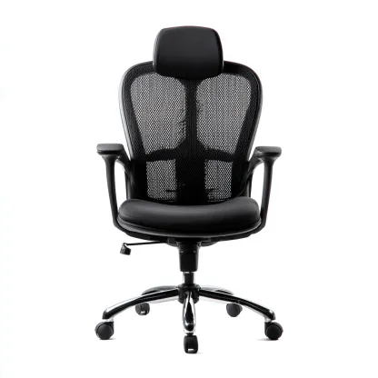 Sedia Da Ufficio In Rete 69X67X126 Cm Nera Per Ufficio - Design Ergonomico-Reststa