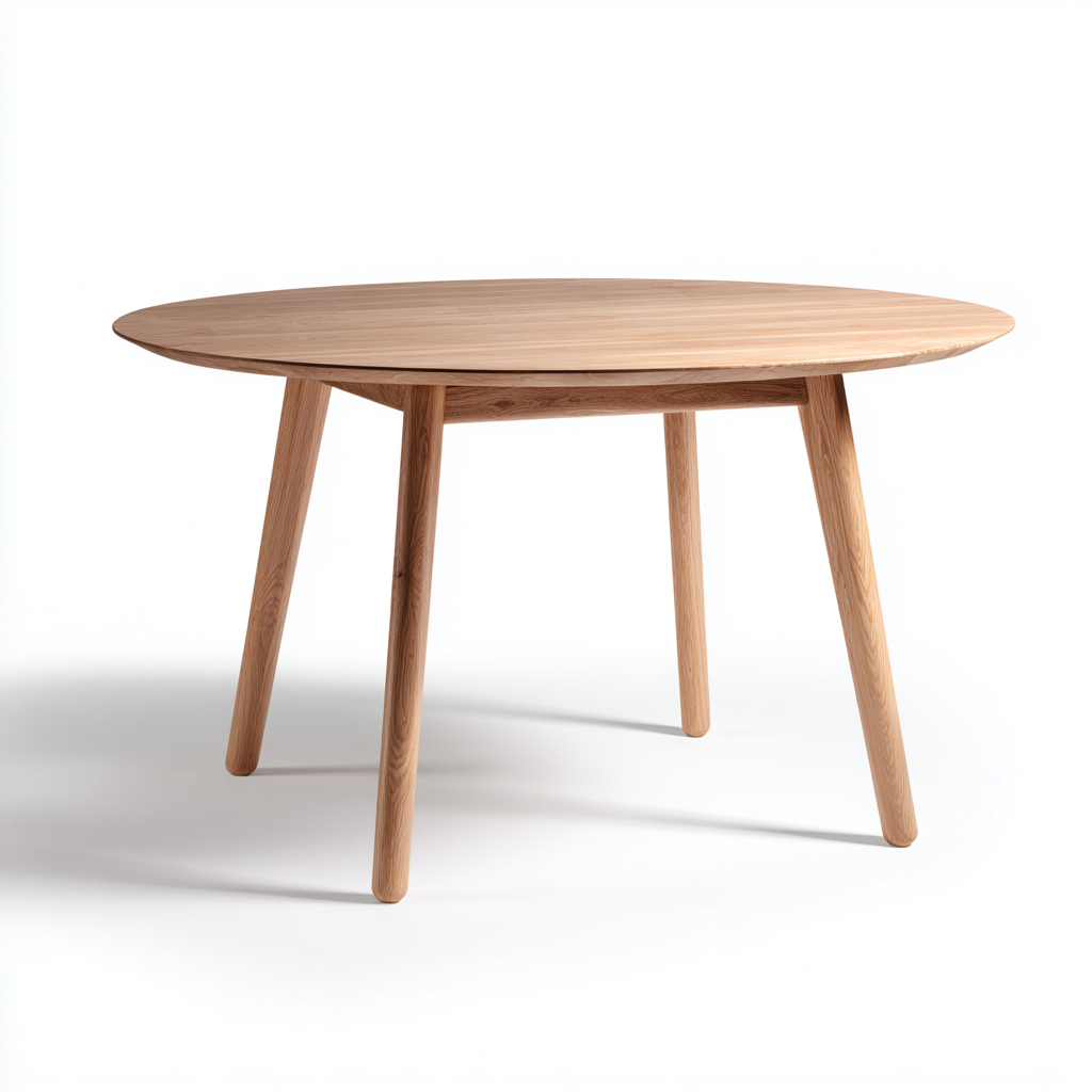 Tavolo Da Pranzo In Legno Massello 100X100X75 Cm - Legno Naturale - Design Moderno - Per Sala Da Pranzo-Reststa