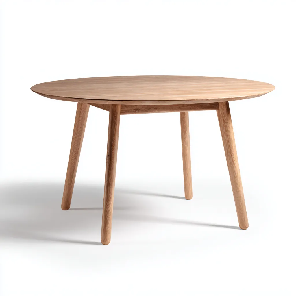 Tavolo Da Pranzo In Legno Massello 100X100X75 Cm - Legno Naturale - Design Moderno - Per Sala Da Pranzo-Reststa