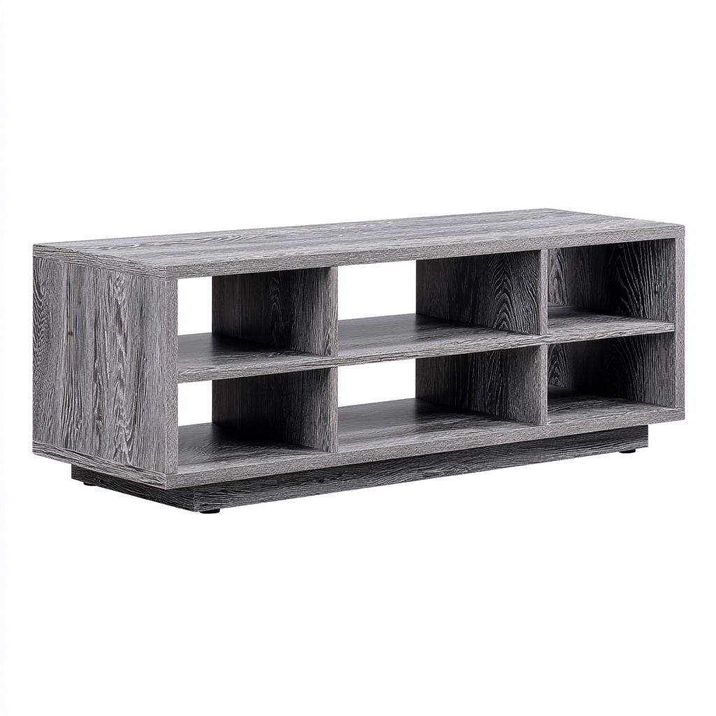 Tavolino Da Caffè Legno 110X55X45 Cm - Grigio - Adeguato Per Soggiorno - Design Moderno-Reststa