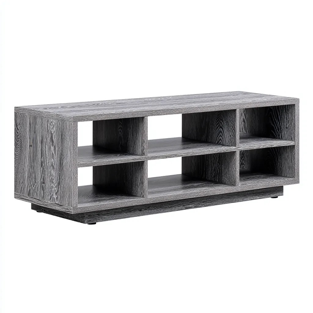 Tavolino Da Caffè Legno 110X55X45 Cm - Grigio - Adeguato Per Soggiorno - Design Moderno-Reststa
